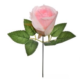 ROSEBUD PICK W/LVS PINK