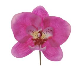 LARGE ORCHID HEAD ON STEM 8 CM LAVENDER