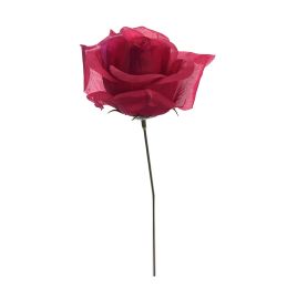 ROSE ON FUNERAL STEM RED (BEAUTY)
