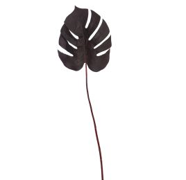 SPLIT PHILO LEAF 100CM BURGUNDY