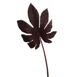 ARALIA LEAF 65CM BURGUNDY