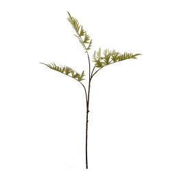PLASTIC FERN SPRAY X 4 LEATHER 65CM FERN