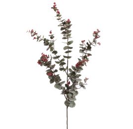 LARGE EUCALYPTUS SPRAY 140CM GREEN PINK