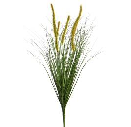 PVC GRASS BUSH W/FOXTAIL 76CM GREEN