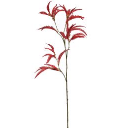 LARGE FERN 120CM BURGUNDY