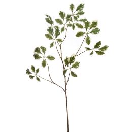 LARGE LEAF SPRAY 115CM WHITE GREEN