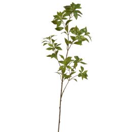 LARGE LEAF BRANCH 125CM GREEN