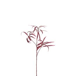 SPIDER LEAF BRANCH 115CM BURGUNDY