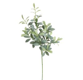 LEAF BRANCH 100CM GREY