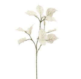 FLOCKED PERILLA LEAF 80CM WHITE