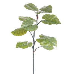 LARGE LEAF BRANCH 120CM GREEN