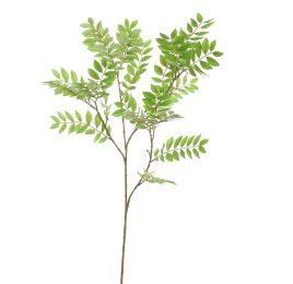SORBUS LEAF SPRAY 115CM GREEN