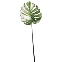 MONSTERA LEAF 86CM WHITE GREEN