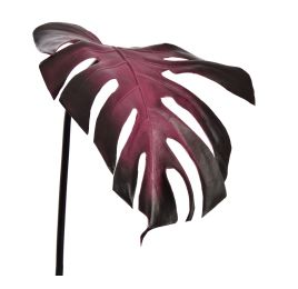SPLIT PHILO LEAF PU 77CM AUBERGINE