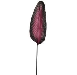 BANANA LEAF PU 110CM AUBERGINE