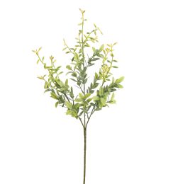 PLASTIC LEAF BERRY SPRAY 67CM YELLOW