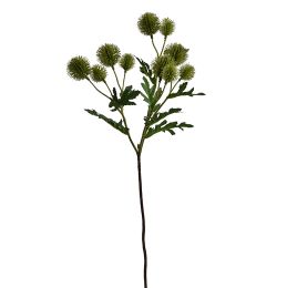 PLASTIC POM POM SPRAY 57CM GREEN