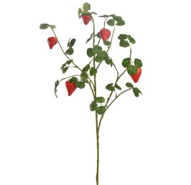 LARGE STRAWBERRY SPRAY 97CM RED