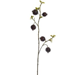POMEGRANATE BRANCH 95CM WINE