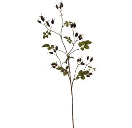 LARGE ROSEHIP SPRAY 95CM BLACK