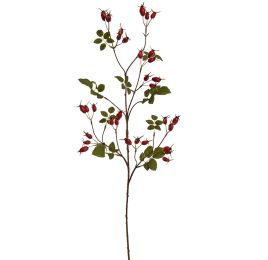 LARGE ROSEHIP SPRAY 95CM RED