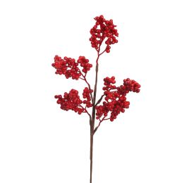 BERRY BRANCH 40CM RED