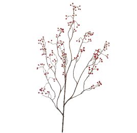 LARGE BERRY SPRAY 125CM RED