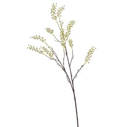 LARGE MIMOSA SPRAY 110CM CREAM