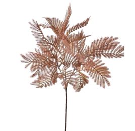 LARGE MIMOSA LEAF X3 PL 78CM BROWN
