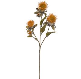 THISTLE SPRAY X3 60CM MUSTARD