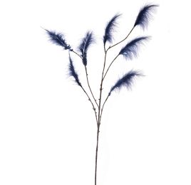 LARGE FEATHER SPRAY 97CM BLUE