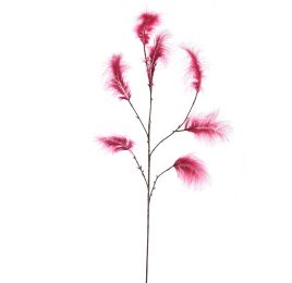 LARGE FEATHER SPRAY 97CM RED