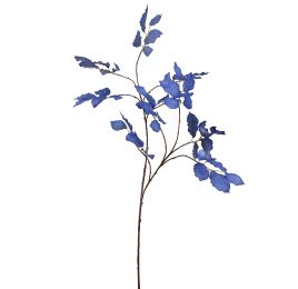 LARGE LEAF SPRAY 100CM BLUE