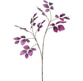 LARGE LEAF SPRAY 100CM PURPLE