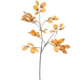 LARGE LEAF SPRAY 100CM YELLOW
