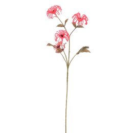 CLEMATIS FRUIT SPRAY 72CM CORAL