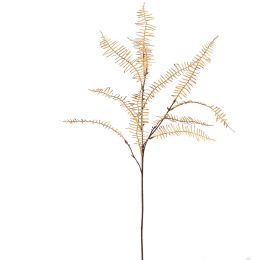 SLIM FERN BRANCH 75CM OCRE