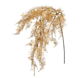 HANGING SLIM FERN 110CM OCRE