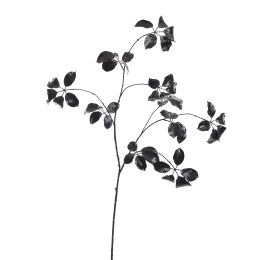 LARGE LACK LEAF BRANCH 120CM BLACK