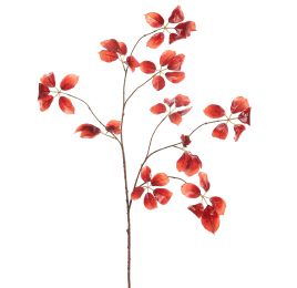 LARGE LACK LEAF BRANCH 120CM RED