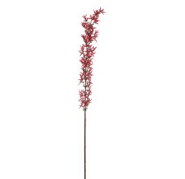 FORSYTHIA BRANCH 120CM RED