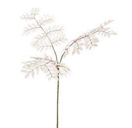 BEGONIA LEAF 96CM WHITE