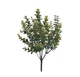 EUCALYPTUS BUSH X 7 34CM GREEN