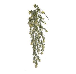 HANGING FLOWER BUSH X 5 82CM CREAM