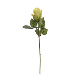SMALL ROSE BUD 39CM GREEN