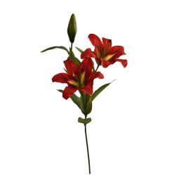 TIGERLILY SPRAY X 3 86CM RED