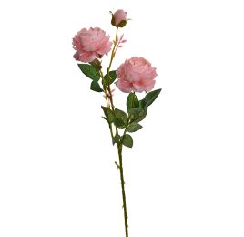 ROSE SPRAY X 3 62CM PINK