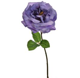 LARGE OPEN ROSE 45CM LAVENDER