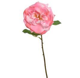 LARGE OPEN ROSE 45CM PINK