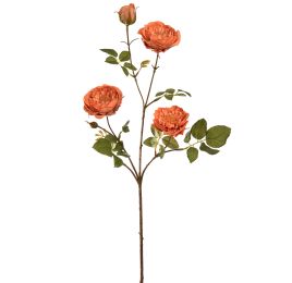 GARDEN ROSE SPRAY 65CM ORANGE